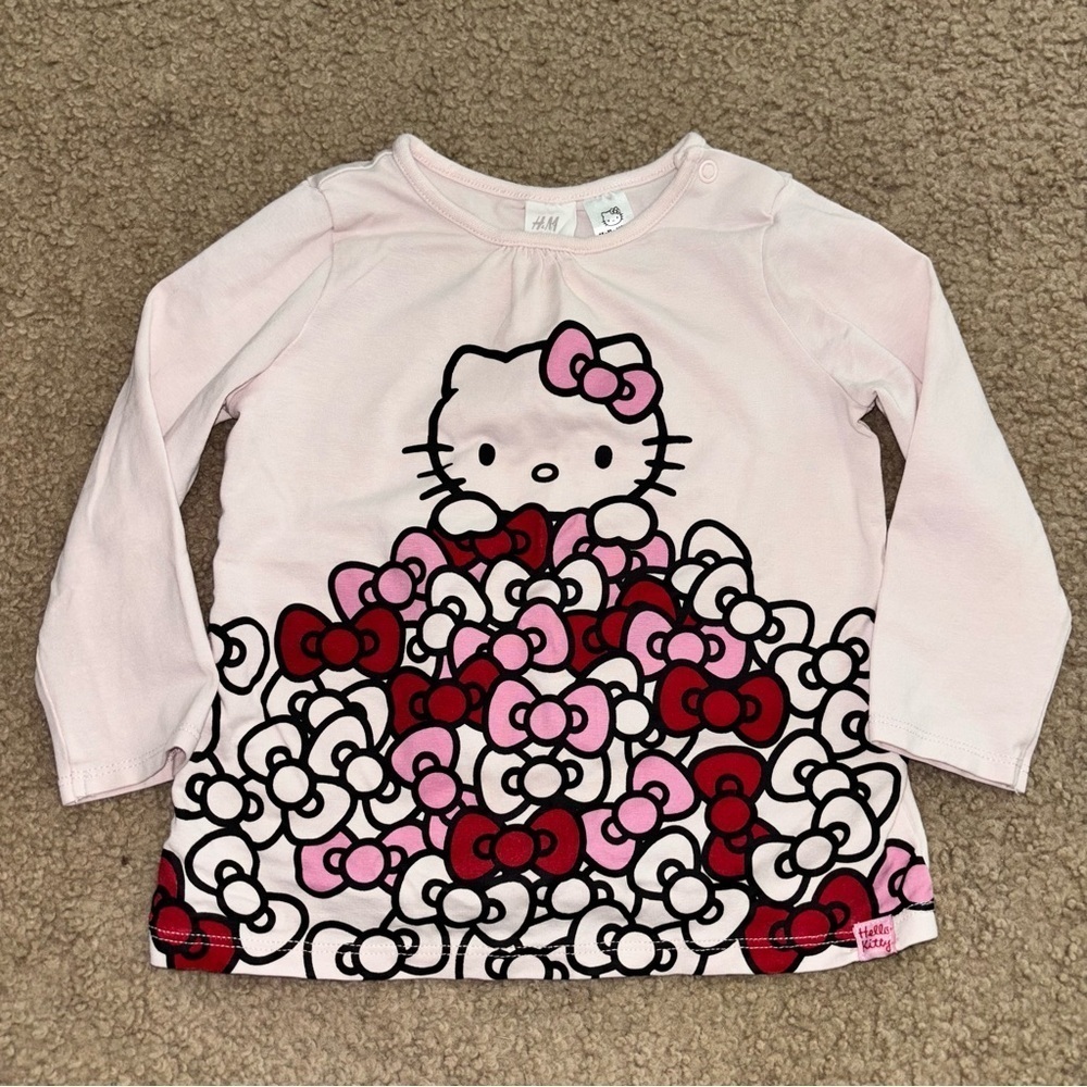 Hello Kitty Pink Long Sleeve Shirt for Kids